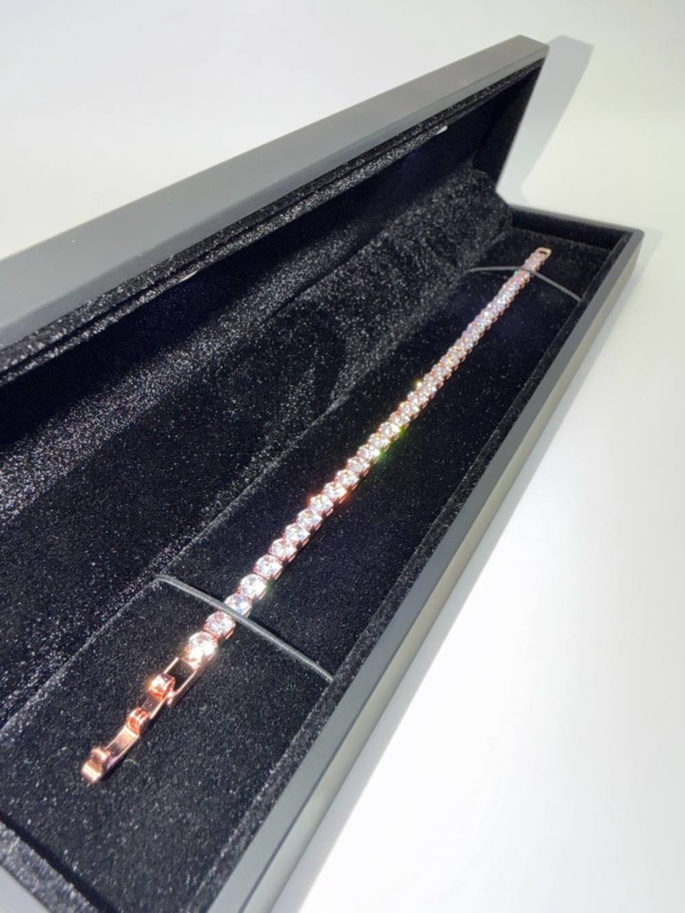 Rose Gold Tennis Bracelet - 4mm